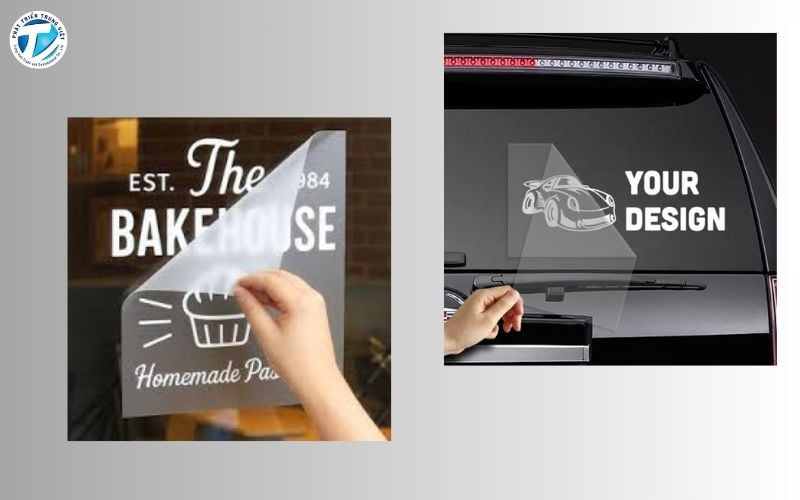 Dán chữ Decal lên kính